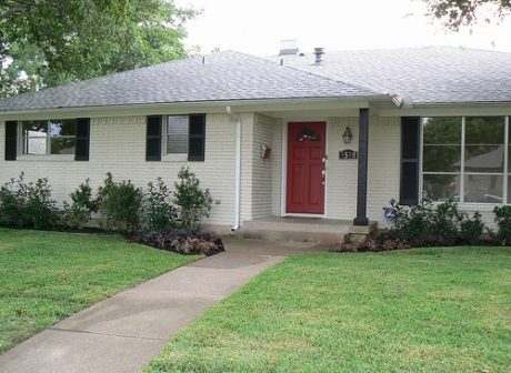 Exterior Lime Wash Brick Painting