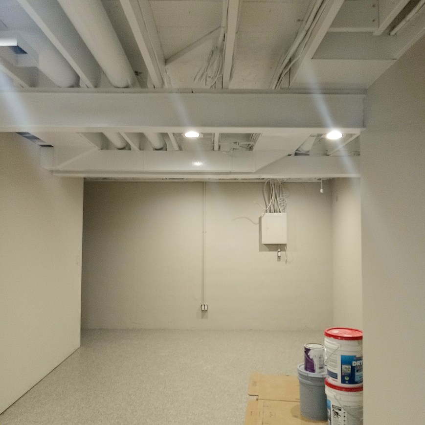 Basement Ceiling Interior Painting