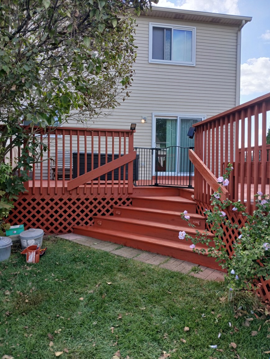 Deck Staining- Evergreen Painting & Construction